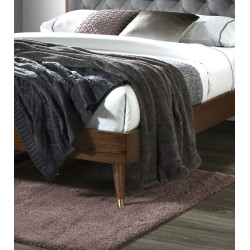 Кровать Halmar Cassidy 120x200 (Grey/Walnut) Thumb