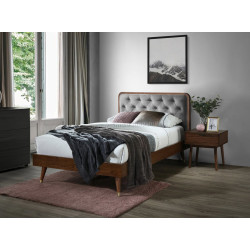 Кровать Halmar Cassidy 120x200 (Grey/Walnut)