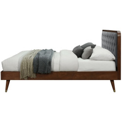 Кровать Halmar Cassidy 140x200 (Grey/Walnut) Thumb