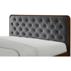 Кровать Halmar Cassidy 140x200 (Grey/Walnut) Thumb