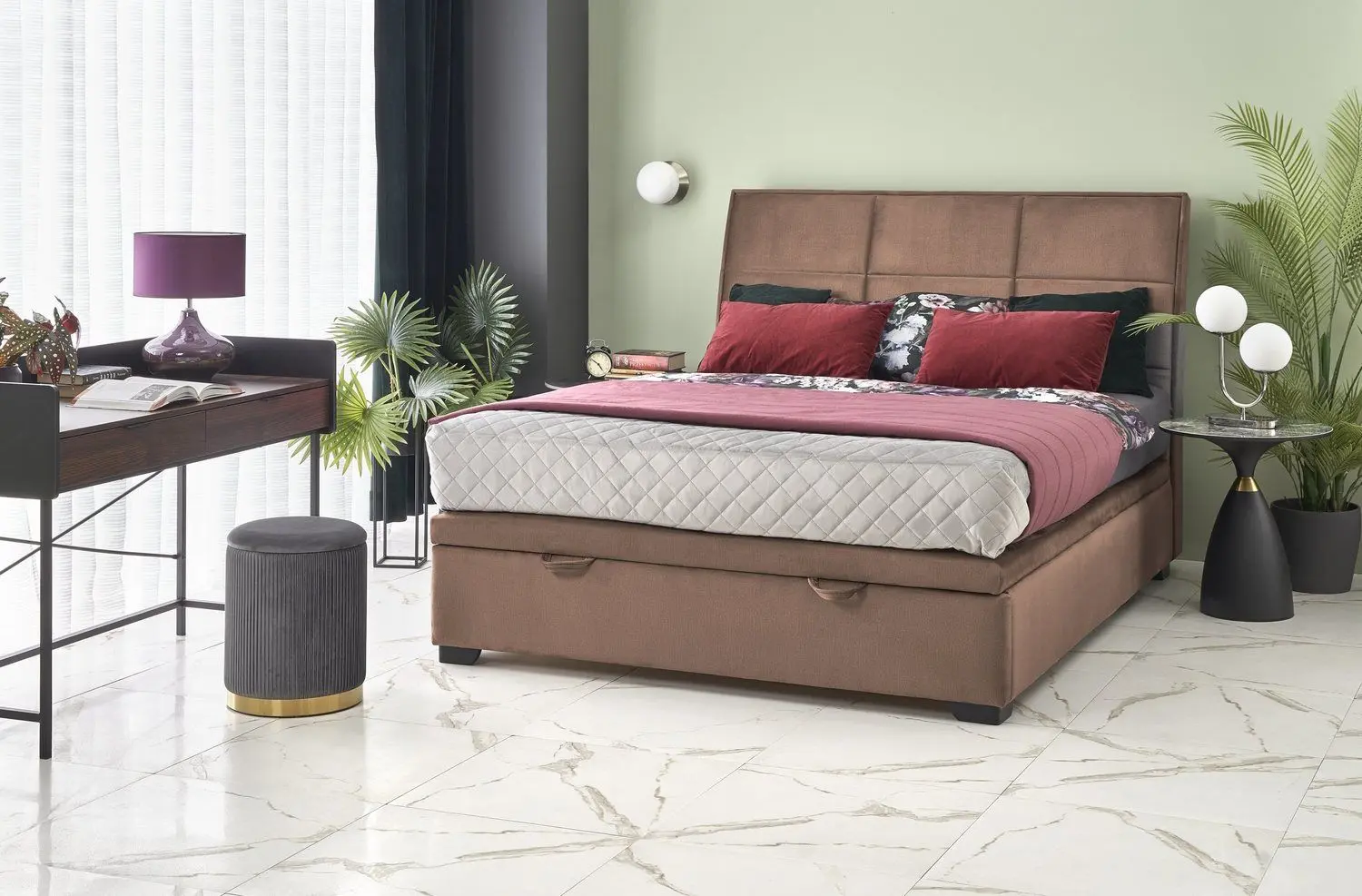 Кровать Halmar Continental 2 160x200 (Beige)
