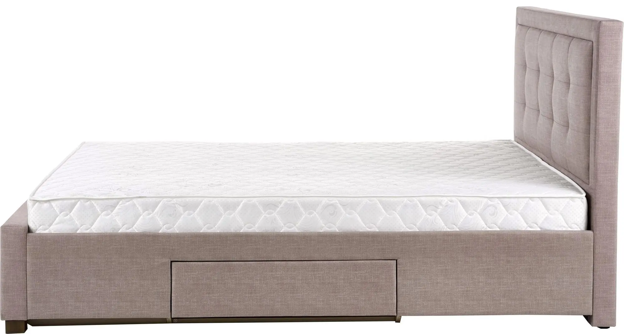 Pat Halmar Evora cu sertare 160x200 (Beige)