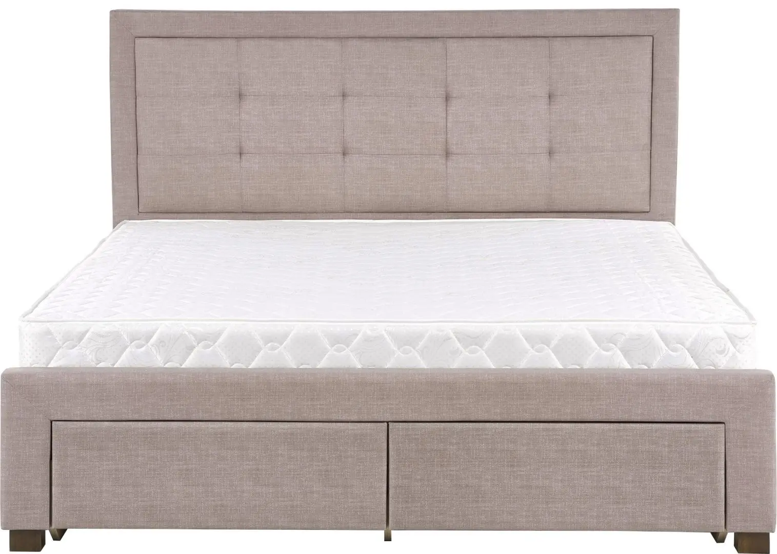 Pat Halmar Evora cu sertare 160x200 (Beige)