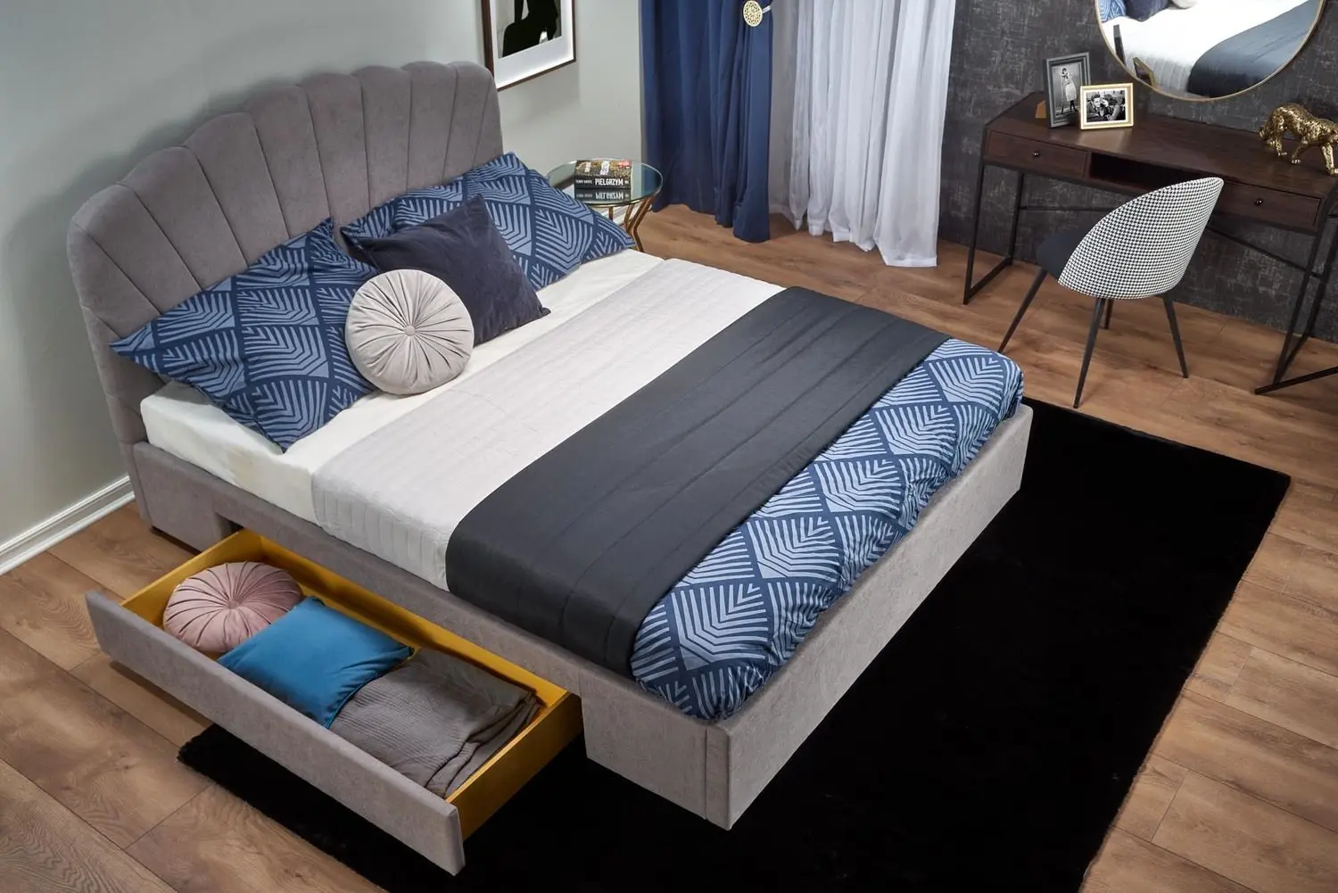 Pat Halmar Gabriella 160x200 (Light Gray) - 8