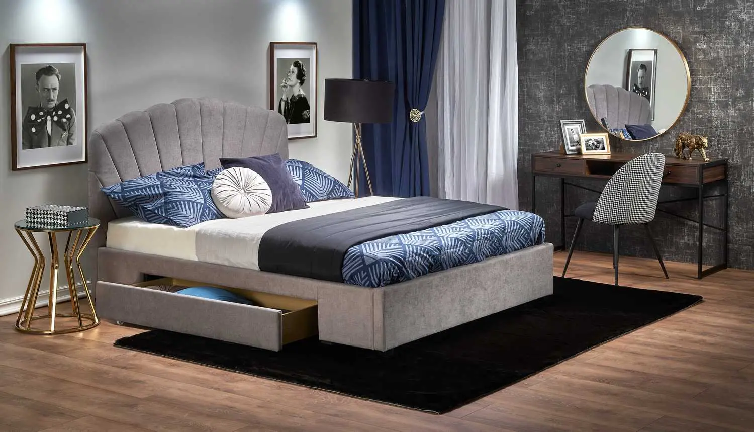 Pat Halmar Gabriella 160x200 (Light Gray) - 9