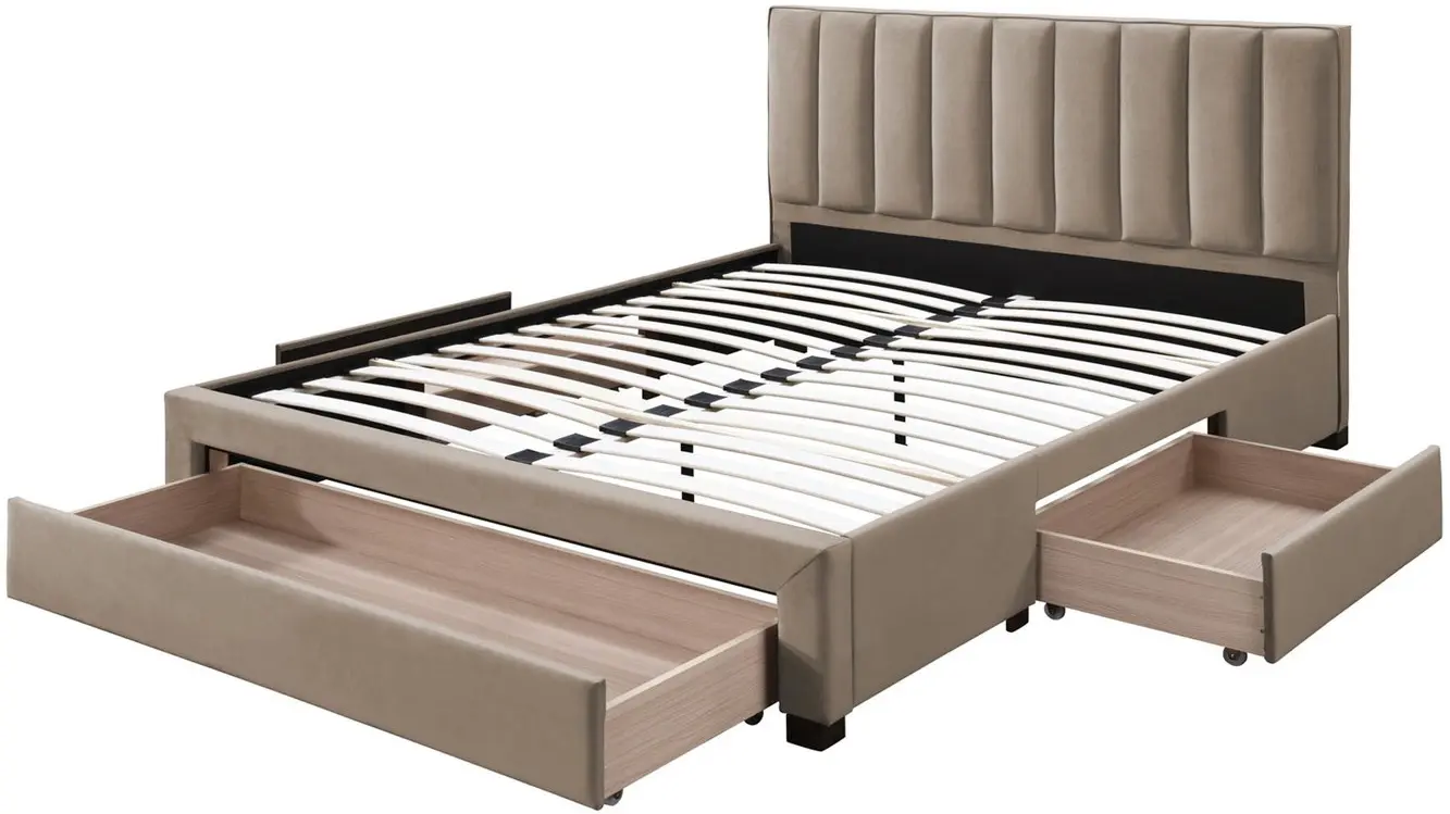 Кровать Halmar Grace 140x200 (Beige) - 4