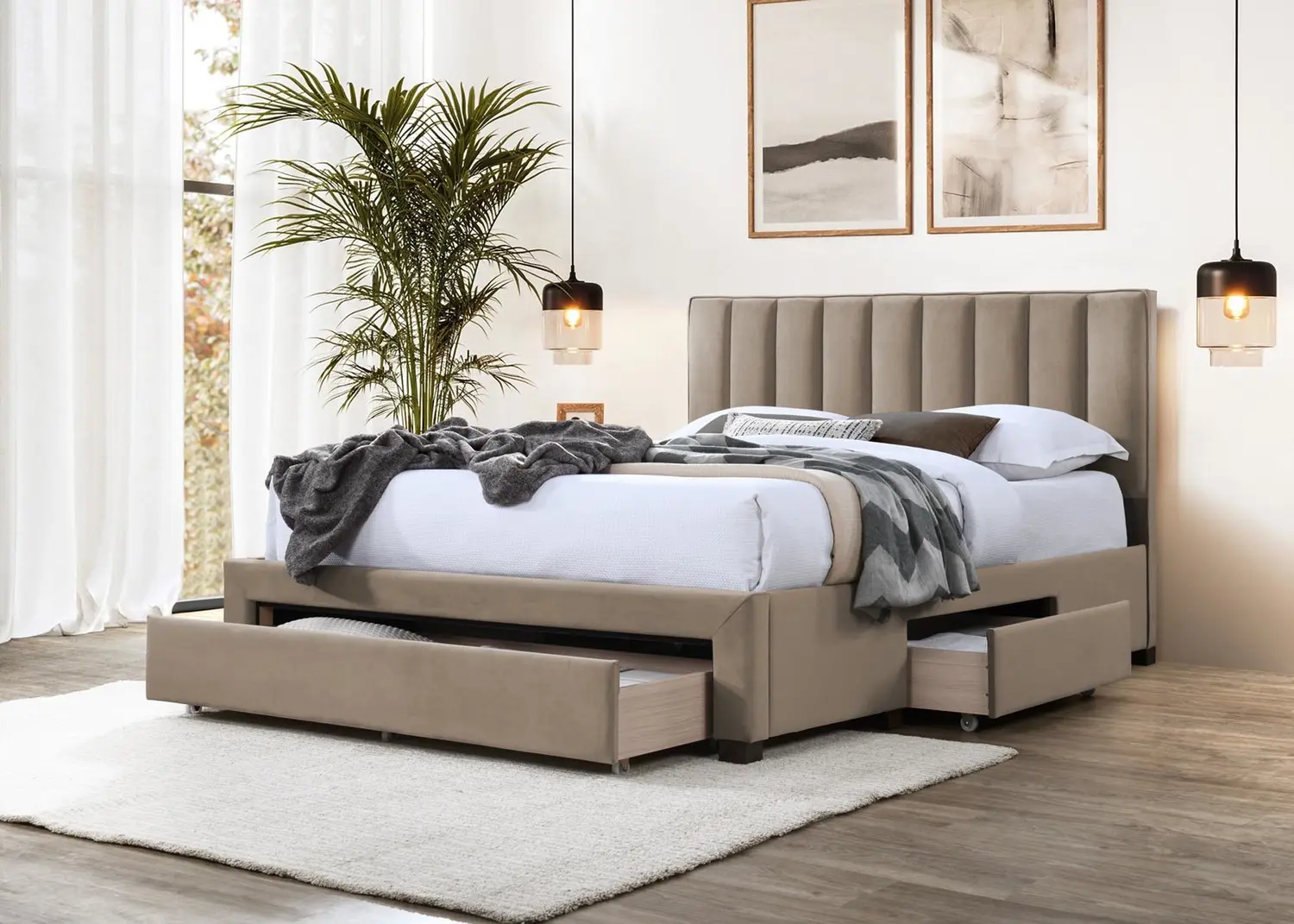 Кровать Halmar Grace 140x200 (Beige)