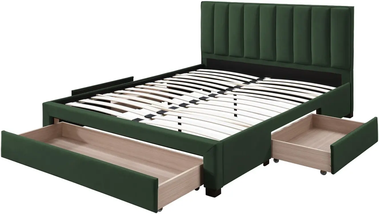 Кровать Halmar Grace 140x200 (Dark Green) - 4