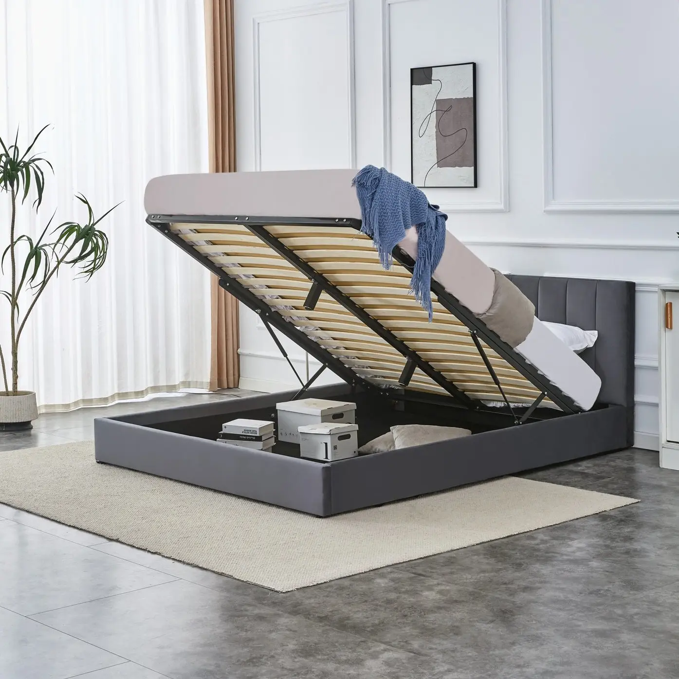 Кровать Halmar Katarina 160 (Grey) - 4