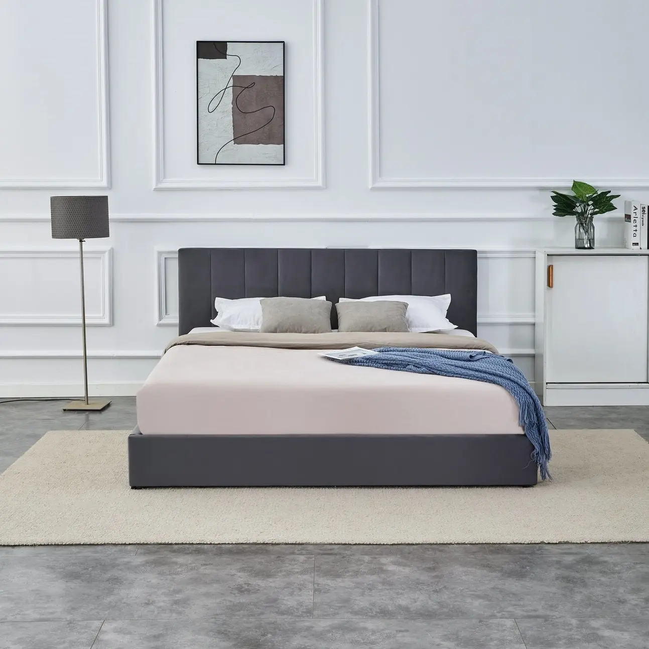 Кровать Halmar Katarina 160 (Grey) - 5