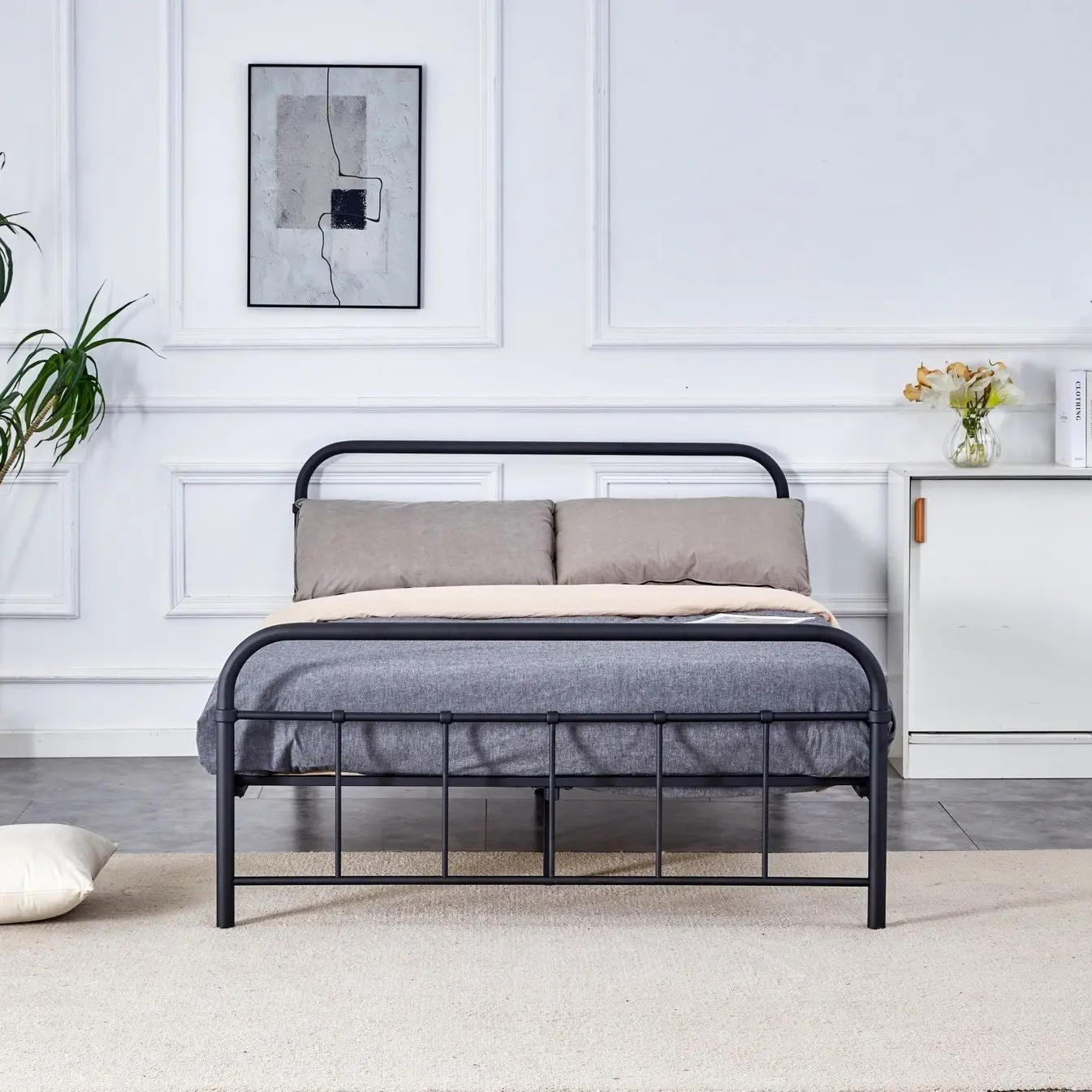 Кровать Halmar Linda 140 (Black) - 4