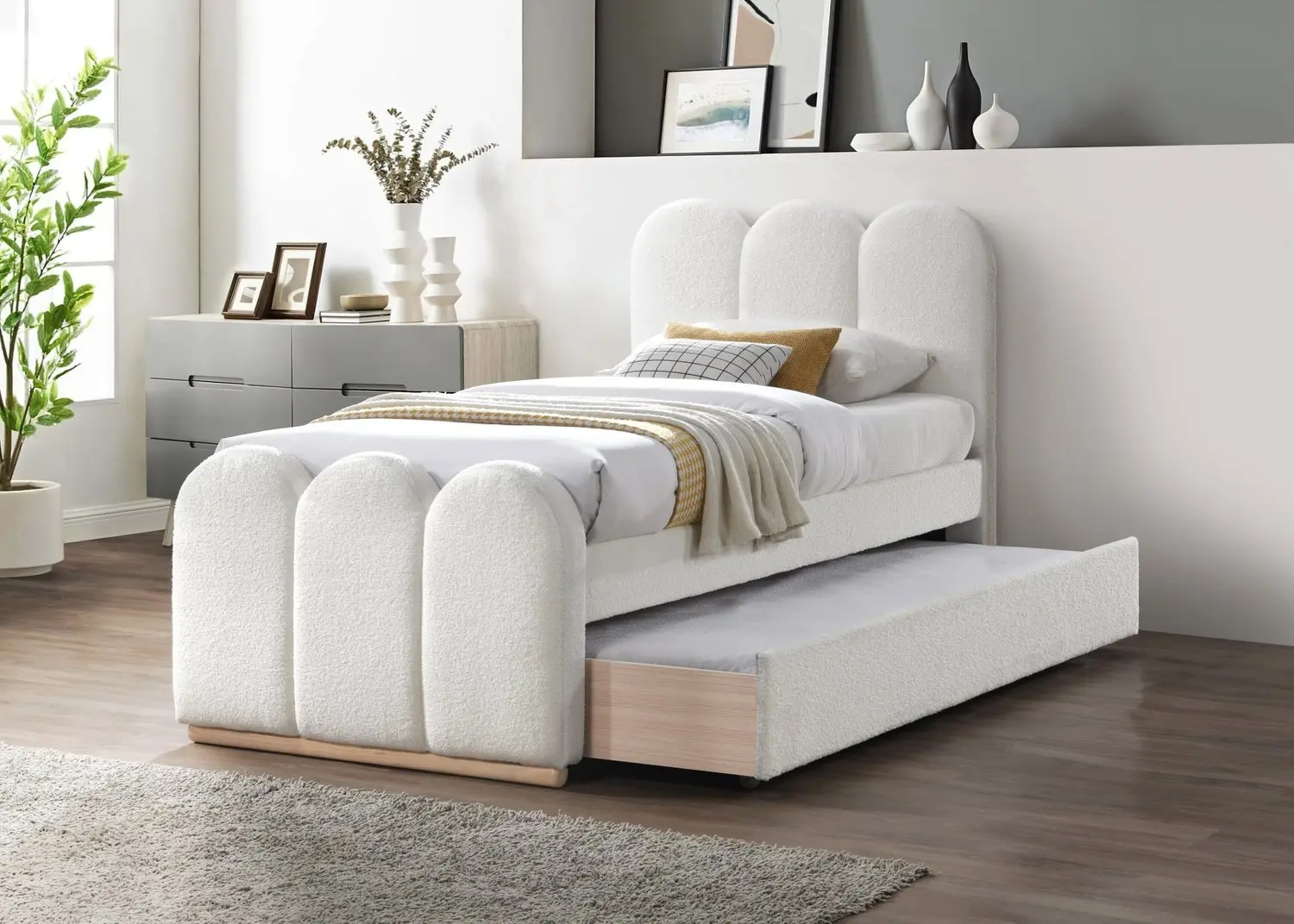 Кровать Halmar Macarena 90x200 (Cream)