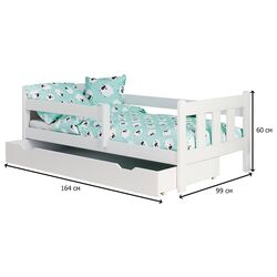 Кровать Halmar Marinella 80x160 (White) Thumb