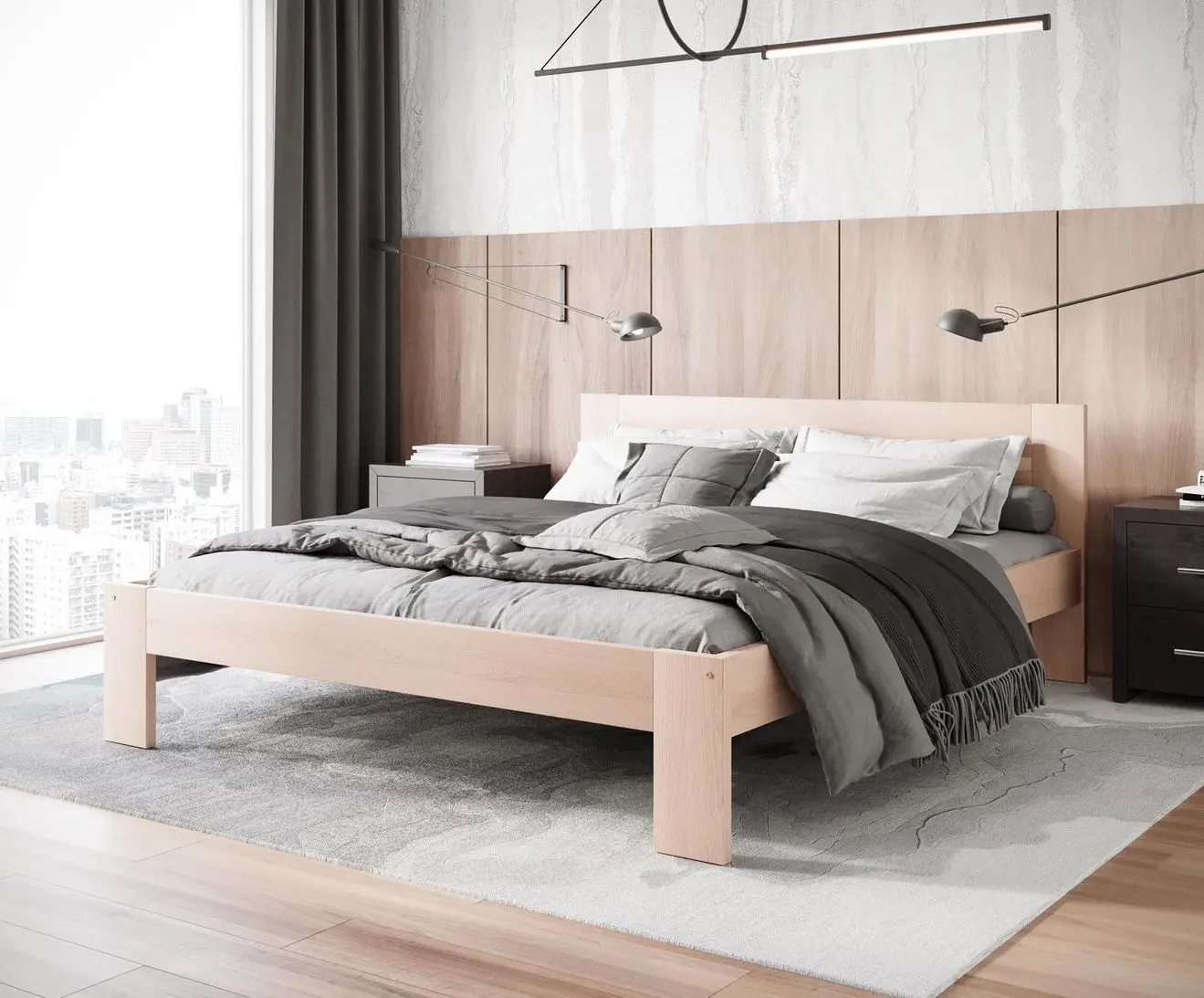 Pat Halmar Matilda 160x200 (Natural Oak)