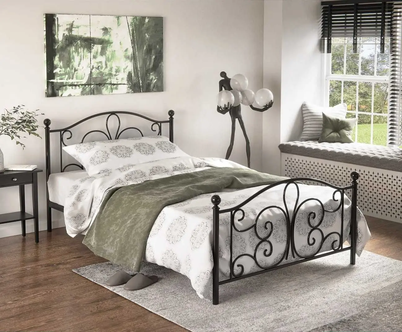 Кровать Halmar Panama 120x200 (Black)