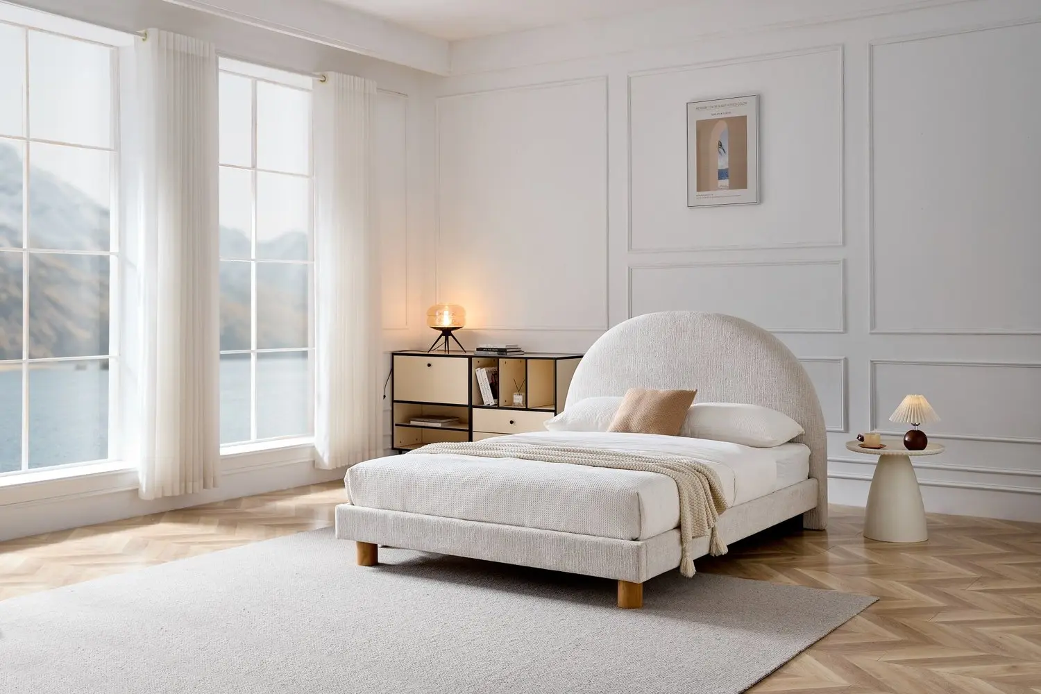 Кровать Halmar Turi 160x200 (Beige) - 4