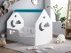 Pat-casuta Happy Babies House Cloud L01 70x140 (White/Blue)