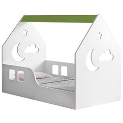 Кровать-домик Happy Babies House Cloud L03 80x160 (White/Pastel Green) Thumb