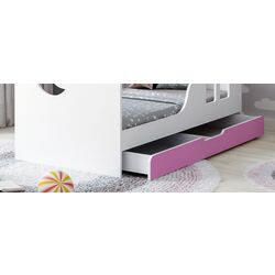 Кровать-домик Happy Babies House Cloud L04 с ящиком 80x160 (White/Pink) Thumb