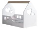 Pat-casuta Happy Babies House Heart L01 70x140 (White/Light Pear)