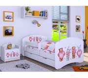 Pat Happy Babies Happy Animals with Hearts L02 cu sertar 70x140 (White)