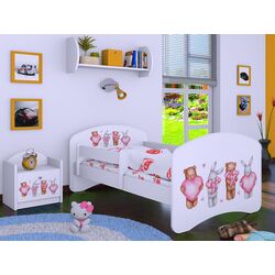 Кровать Happy Babies Happy Animals with Hearts L07 90x190 (White)