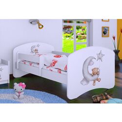 Pat Happy Babies Happy Bear and Moon L03 80x160 (White) Thumb