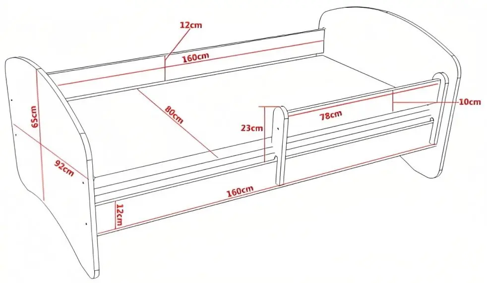 Pat Happy Babies Happy Bear and Moon L03 80x160 (White/Blue)