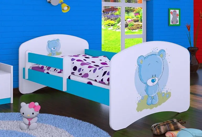 Pat Happy Babies Happy Bear L05 90x180 (White/Blue)