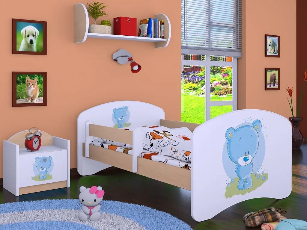 Кровать Happy Babies Happy Bear L05 90x180 (White/Light Pear)