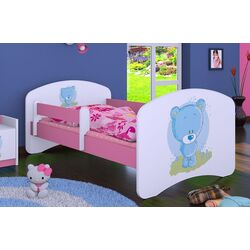 Кровать Happy Babies Happy Bear L05 90x180 (White/Pink) Thumb