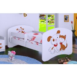 Кровать Happy Babies Happy Dog and Cat L03 80x160 (White) Thumb