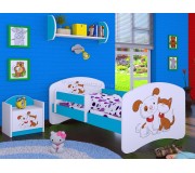 Pat Happy Babies Happy Dog and Cat L03 80x160 (White/Blue)