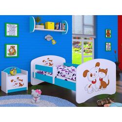 Pat Happy Babies Happy Dog and Cat L03 80x160 (White/Blue)