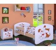 Pat Happy Babies Happy Dog and Cat L03 80x160 (White/Light Pear)