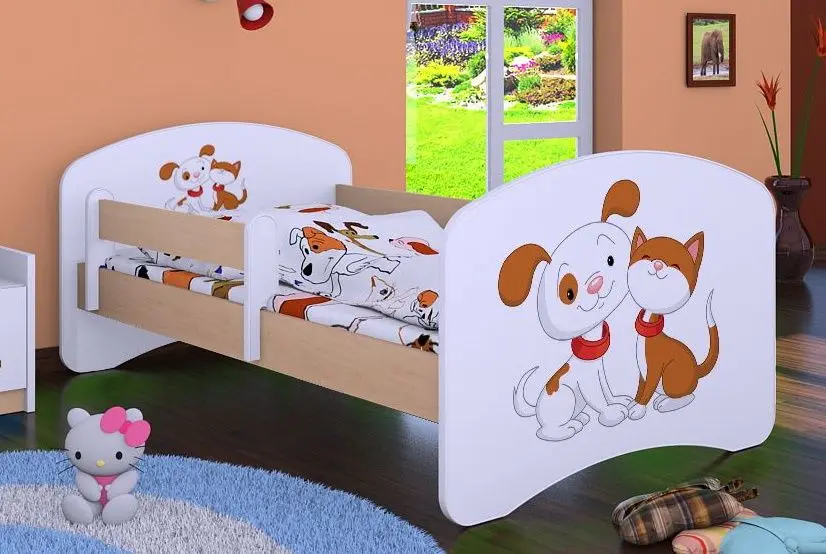 Pat Happy Babies Happy Dog and Cat L03 80x160 (White/Light Pear)