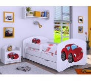 Pat Happy Babies Happy Fairy Car L02 cu sertar 70x140 (White)