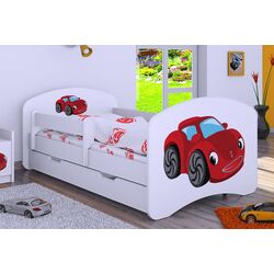 Pat Happy Babies Happy Fairy Car L02 cu sertar 70x140 (White) Thumb