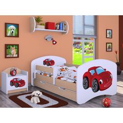 Кровать Happy Babies Happy Fairy Car L02 с ящиком 70x140 (White/Light Pear)