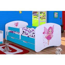 Pat Happy Babies Happy Fairy L02 cu sertar 70x140 (White/Blue) Thumb