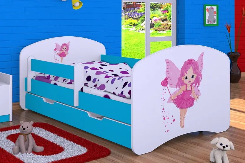 Pat Happy Babies Happy Fairy L02 cu sertar 70x140 (White/Blue)