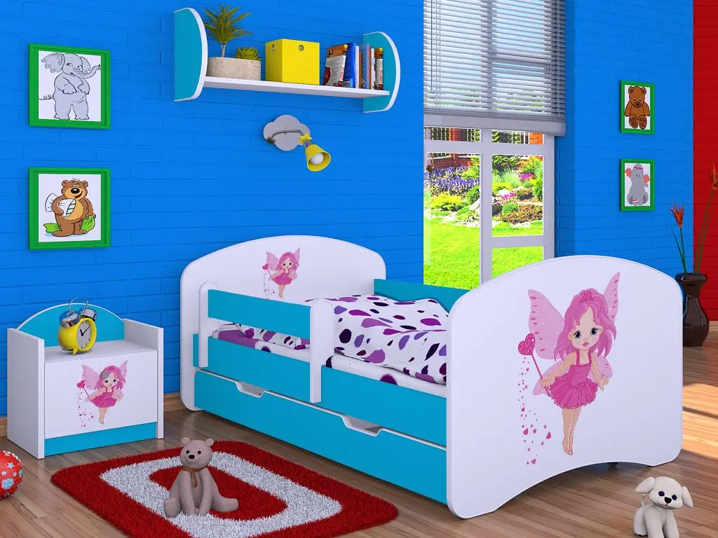 Pat Happy Babies Happy Fairy L02 cu sertar 70x140 (White/Blue)