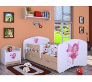 Pat Happy Babies Happy Fairy L02 cu sertar 70x140 (White/Light Pear)