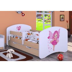 Pat Happy Babies Happy Fairy L02 cu sertar 70x140 (White/Light Pear) Thumb