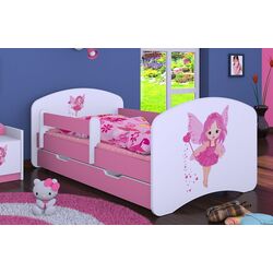 Pat Happy Babies Happy Fairy L02 cu sertar 70x140 (White/Pink) Thumb