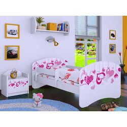 Pat Happy Babies Happy Falling Hearts L07 90x190 (White)