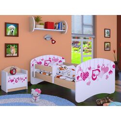 Pat Happy Babies Happy Falling Hearts L07 90x190 (White/Light Pear)