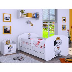 Кровать Happy Babies Happy Fire Dog L04 с ящиком 80x160 (White)