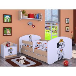 Кровать Happy Babies Happy Fire Dog L04 с ящиком 80x160 (White/Light Pear)