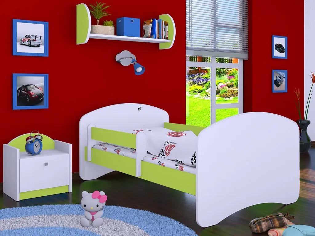 Pat Happy Babies Happy L01 70x140 (White/Pastel Green)